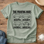 Knead More Fun Proofing Hours sourdough t-shirt in Bay