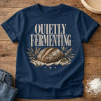 Knead More Fun Quietly Fermenting sourdough t-shirt in Navy