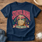 Knead More Fun Starter Drama sourdough t-shirt in Navy