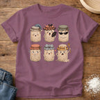 Knead More Fun Starter Moods sourdough t-shirt in Berry
