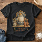 Knead More Fun Starter Runs the House sourdough t-shirt in Black