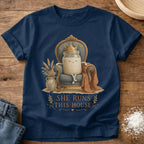 Knead More Fun Starter Runs the House sourdough t-shirt in Navy