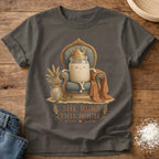 Knead More Fun Starter Runs the House sourdough t-shirt in Pepper