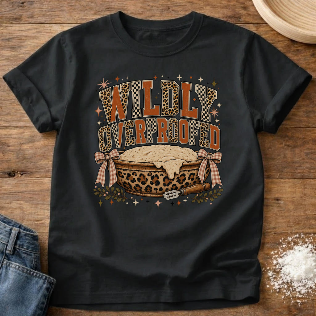 Knead More Fun Wildly Overproofed sourdough t-shirt in Black