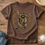 Knead More Fun Lame Raccoon t-shirt in Espresso