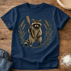 Knead More Fun Lame Raccoon t-shirt in Navy