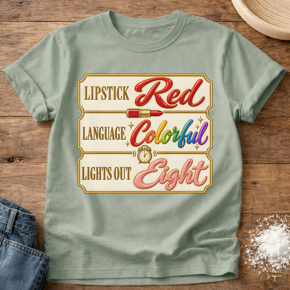 Knead More Fun Lights Out t-shirt in Bay