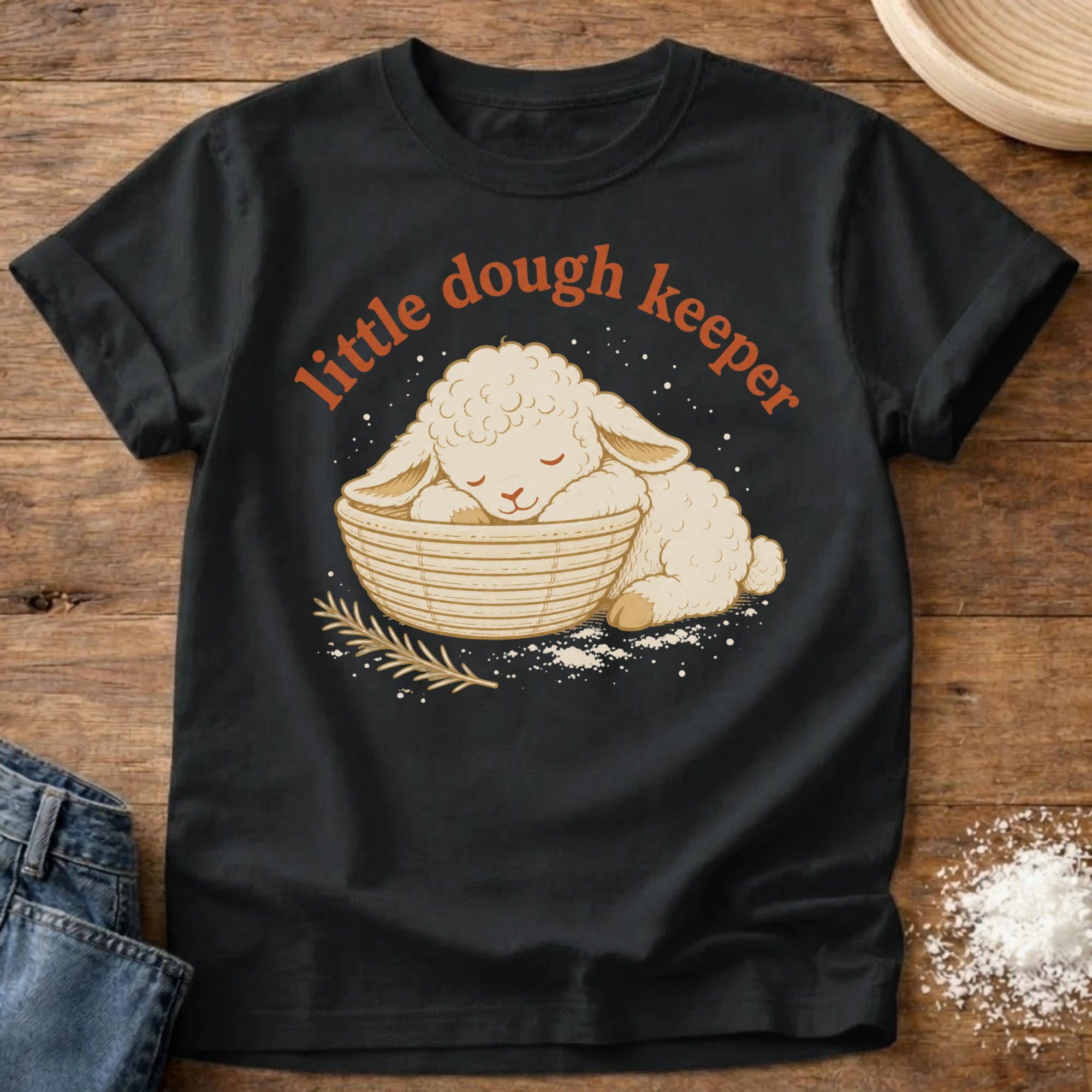 Knead More Fun Little Dough Keeper t-shirt in Black