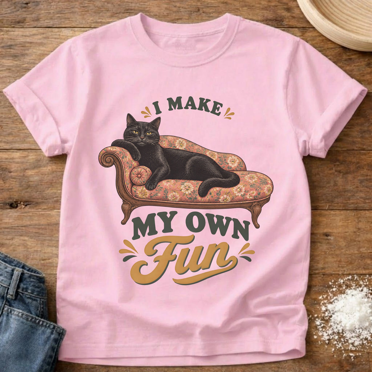 Knead More Fun Lounge Royalty grannycore t-shirt in Blossom