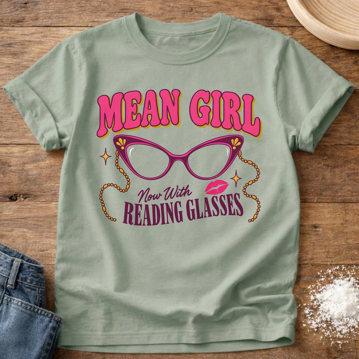 Knead More Fun Mean Girl Reads t-shirt in Bay