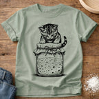 Knead More Fun Mischief Kitten t-shirt in Bay