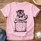 Knead More Fun Mischief Kitten t-shirt in Blossom