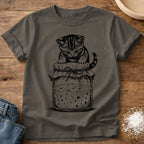 Knead More Fun Mischief Kitten t-shirt in Pepper