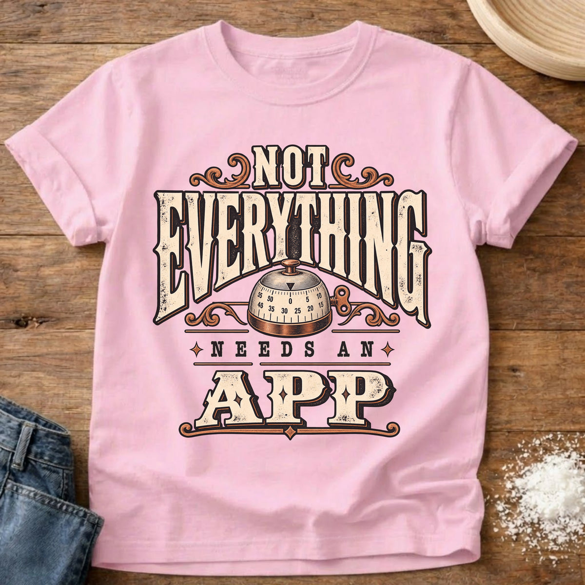 Knead More Fun No App Required t-shirt in Blossom