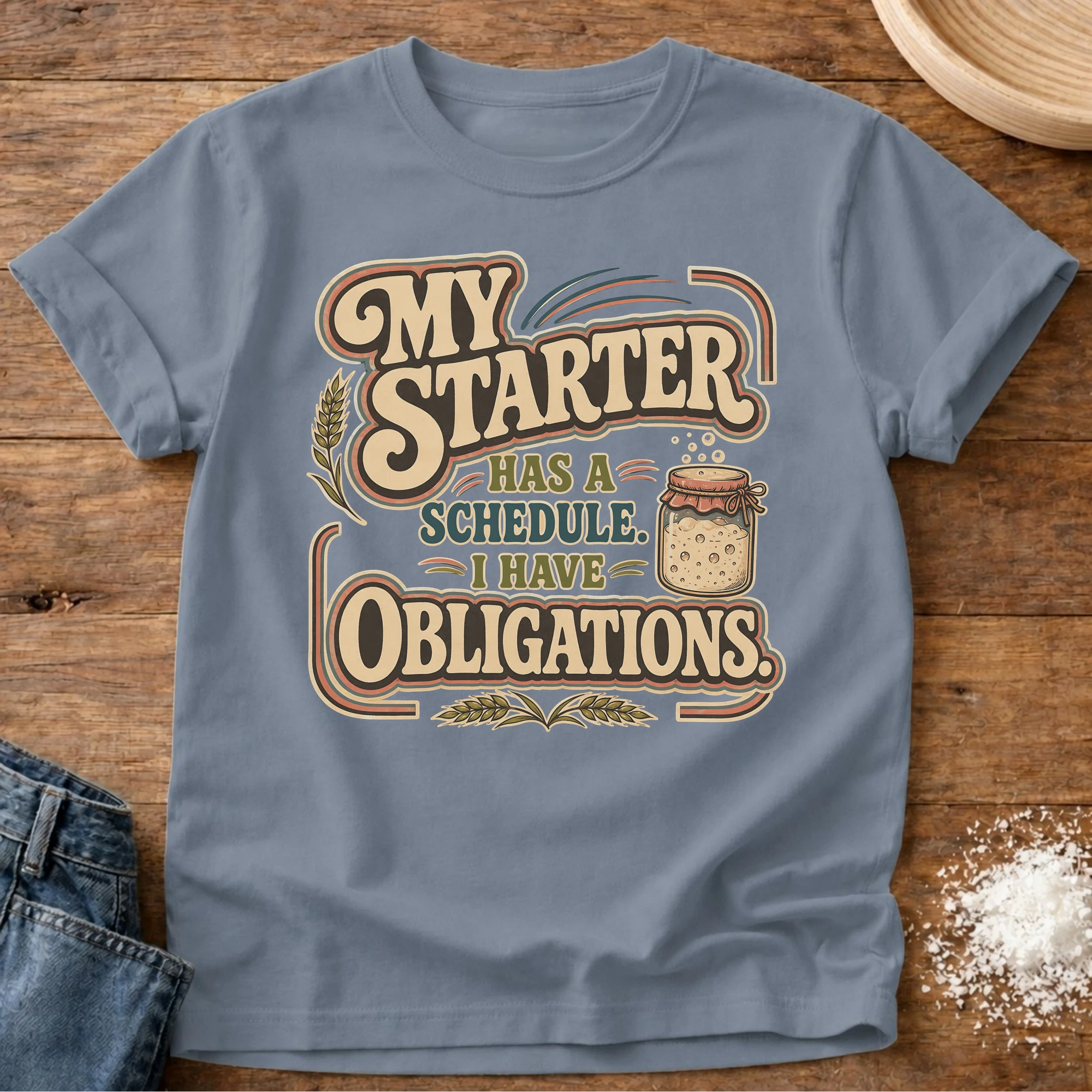 Obligations Sourdough T-Shirt Blue Jean