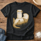 Knead More Fun Otter Starter t-shirt in Black