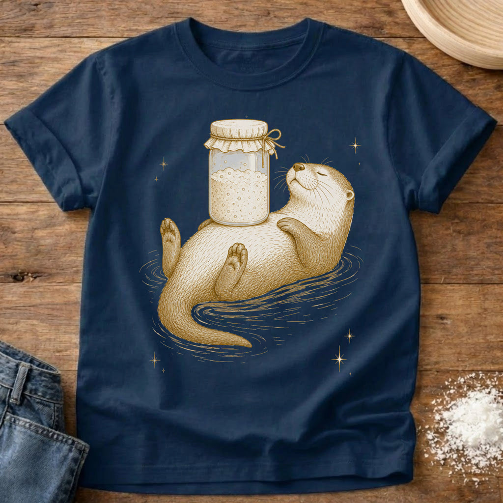 Knead More Fun Otter Starter t-shirt in Navy