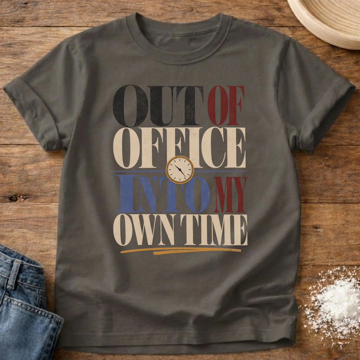 Knead More Fun out of office homebody t-shirt in Pepper