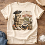 Knead More Fun Overthinking My Bulk Ferment Hedgehog sourdough t-shirt in Ivory
