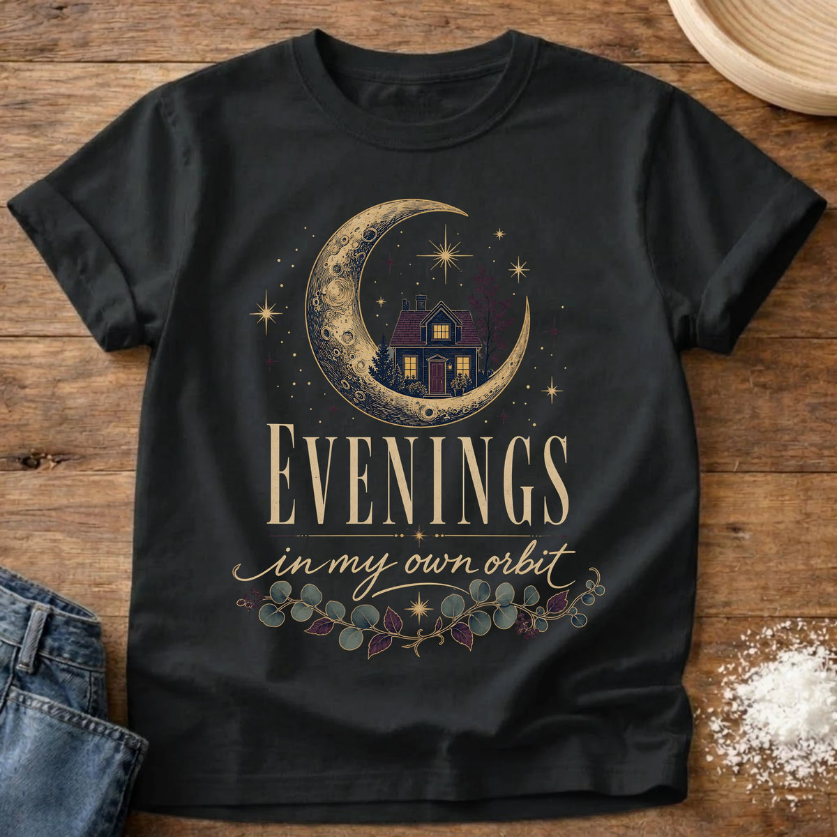 Knead More Fun Own Orbit homebody t-shirt in Black