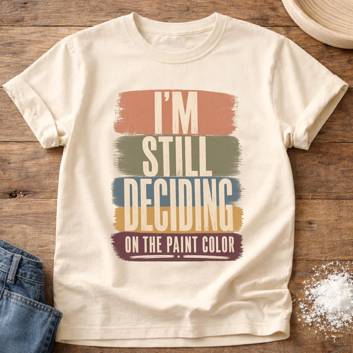 Knead More Fun paint color home project t-shirt in Ivory