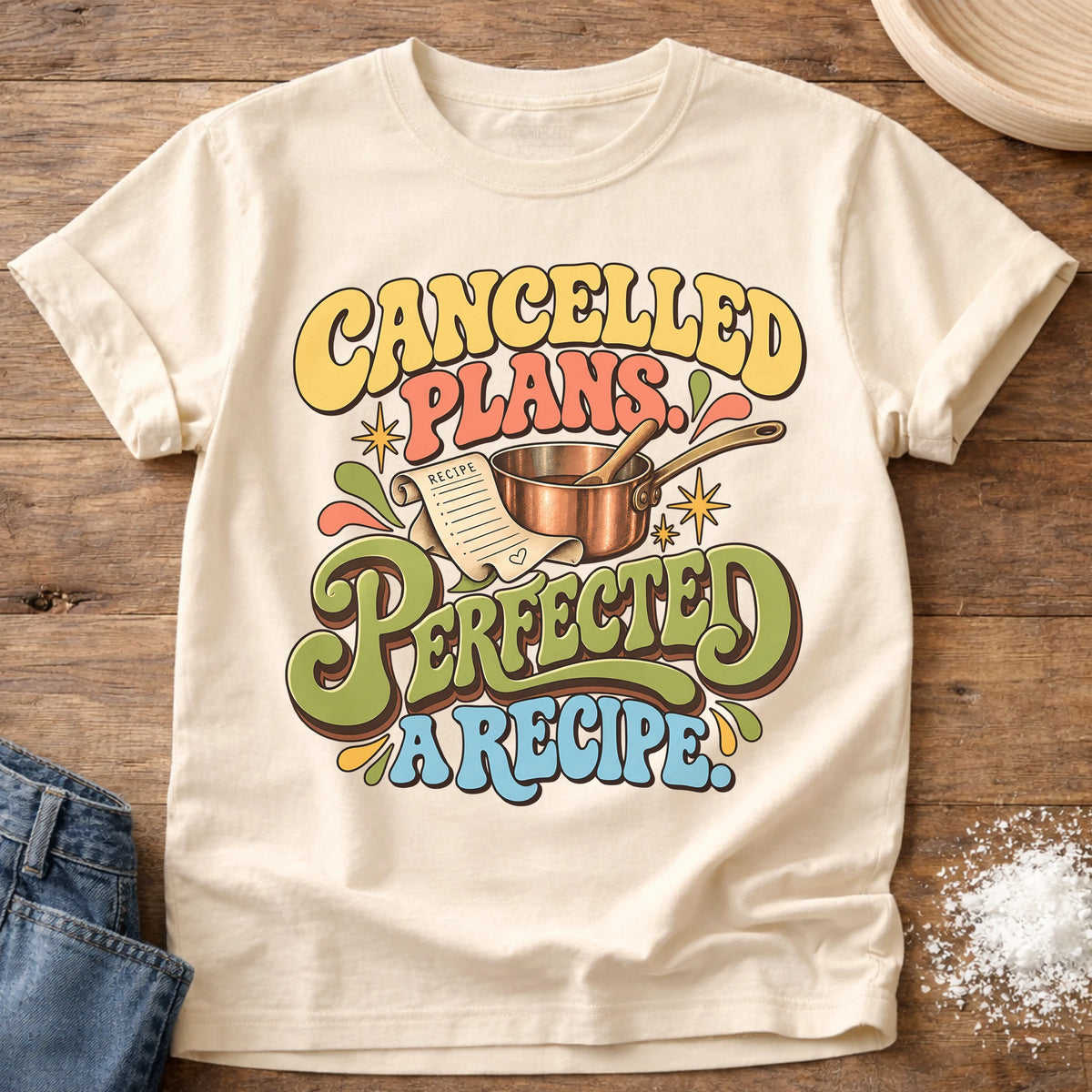 Knead More Fun Perfecting A Recipe t-shirt in Ivory