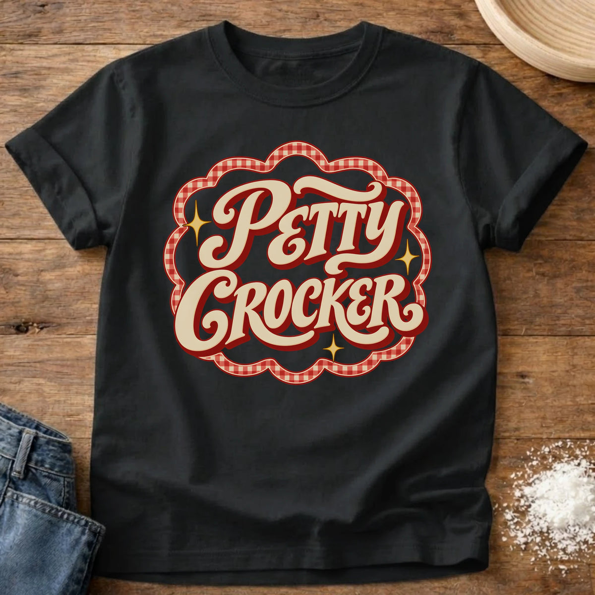 Knead More Fun Petty Crocker t-shirt in Black