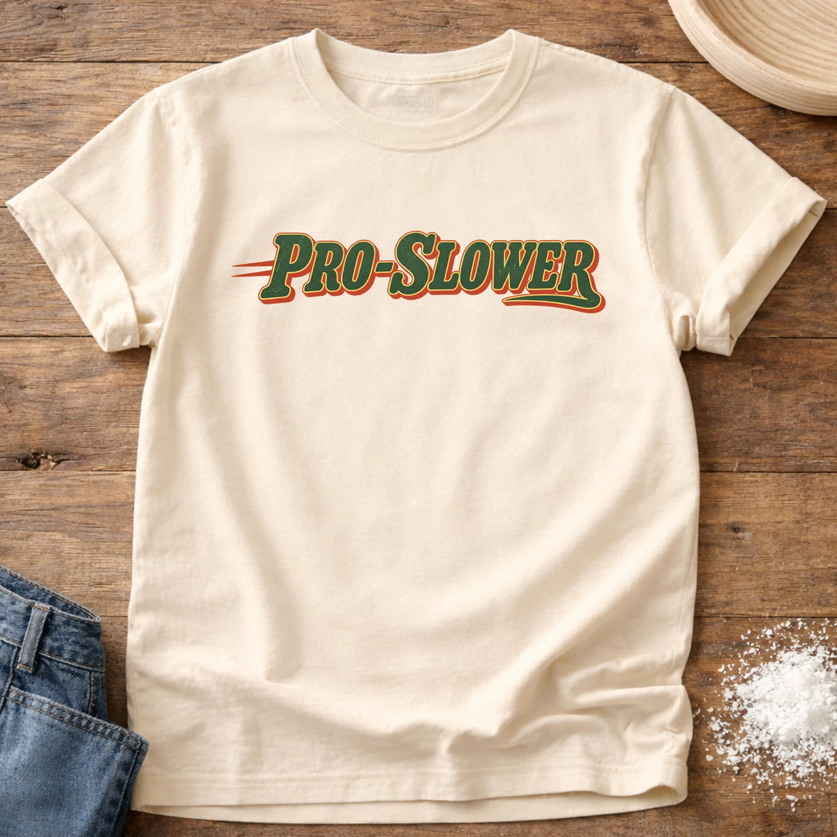 Knead More Fun Pro Slower t-shirt in Ivory