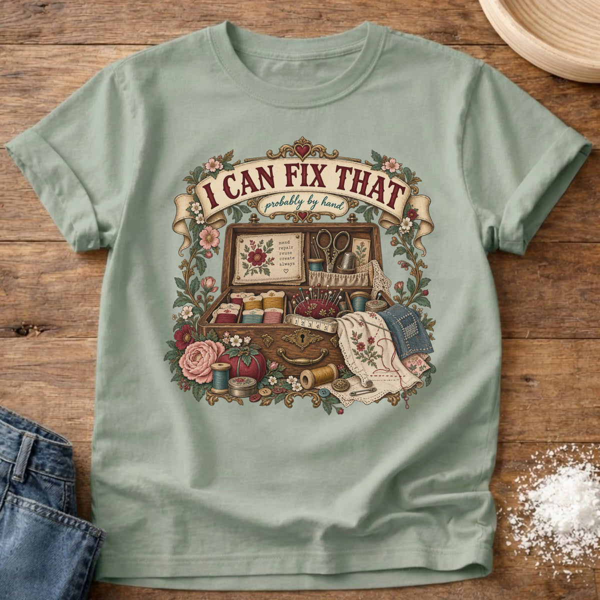 Knead More Fun Probably By Hand graphic t-shirt in Bay