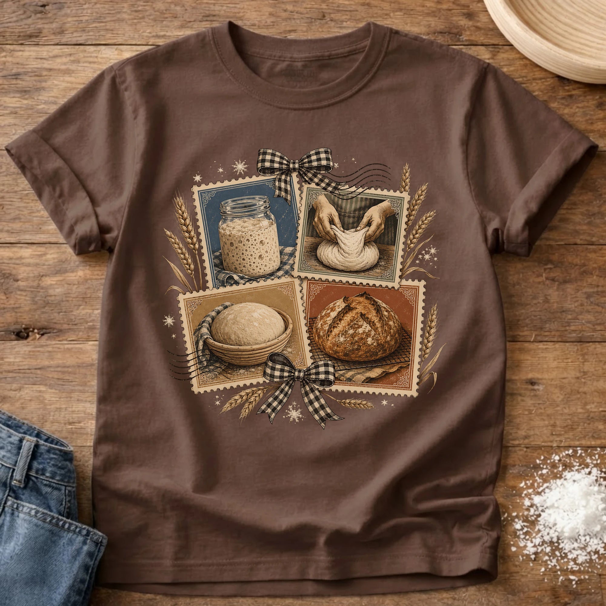 Process Stamps Sourdough T-Shirt Espresso
