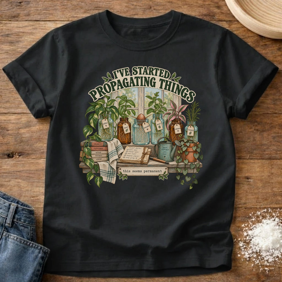 Knead More Fun Propagating graphic t-shirt in Black