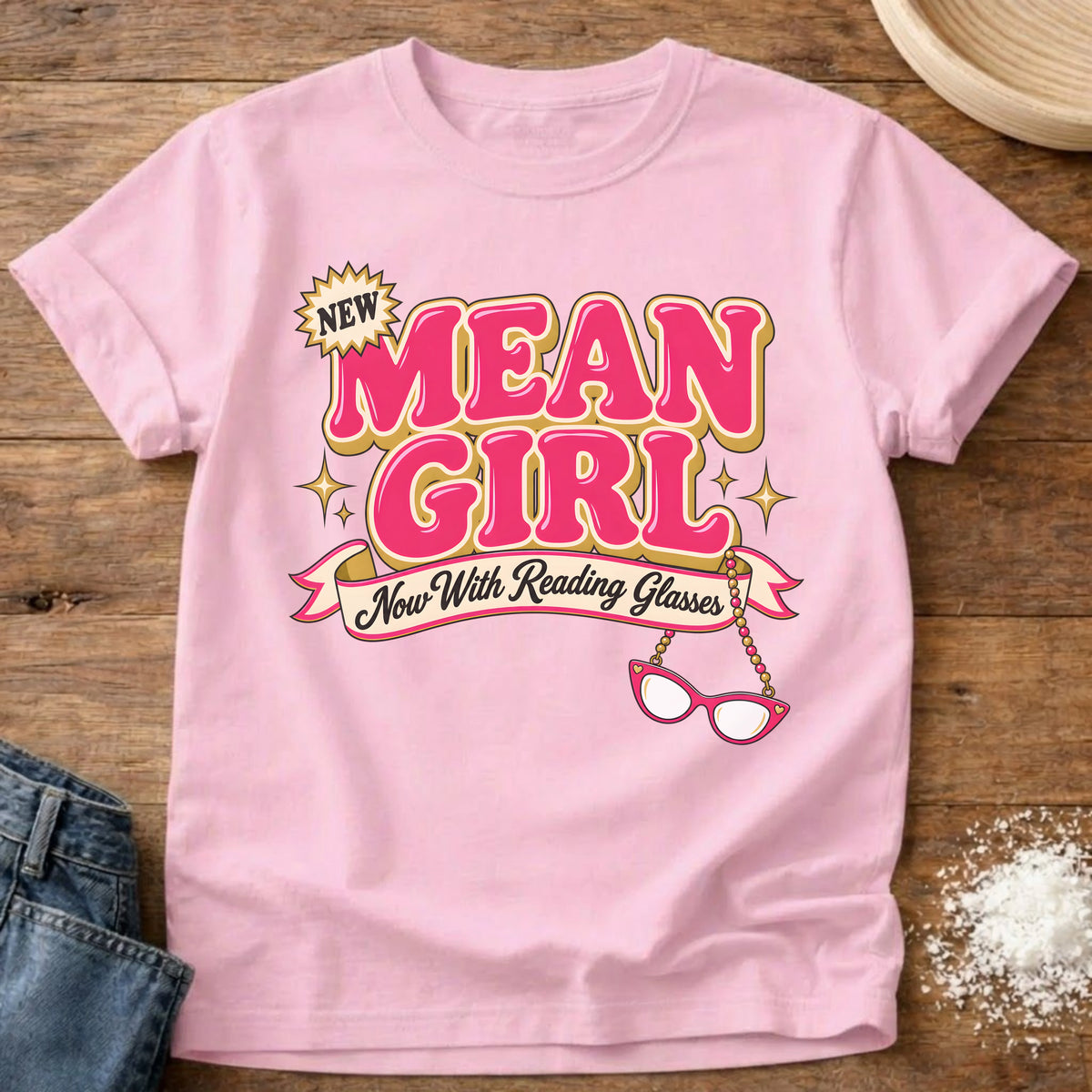 Knead More Fun Reading Glasses t-shirt in Blossom