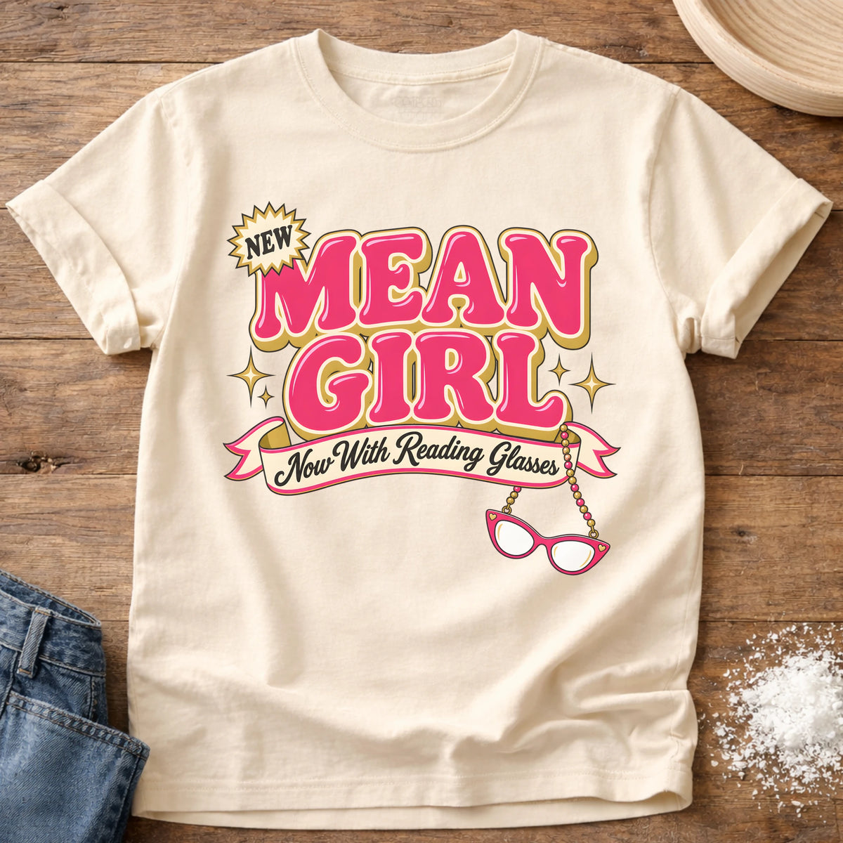Knead More Fun Reading Glasses t-shirt in Ivory
