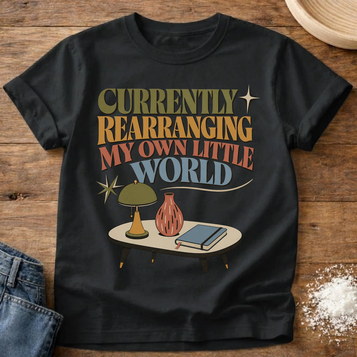 Knead More Fun Rearranging homebody t-shirt in Black