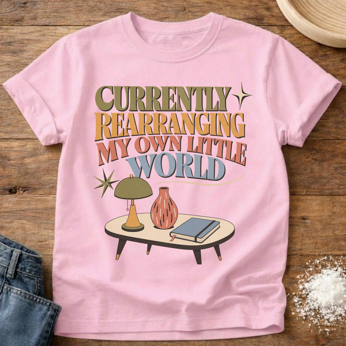 Knead More Fun Rearranging homebody t-shirt in Blossom