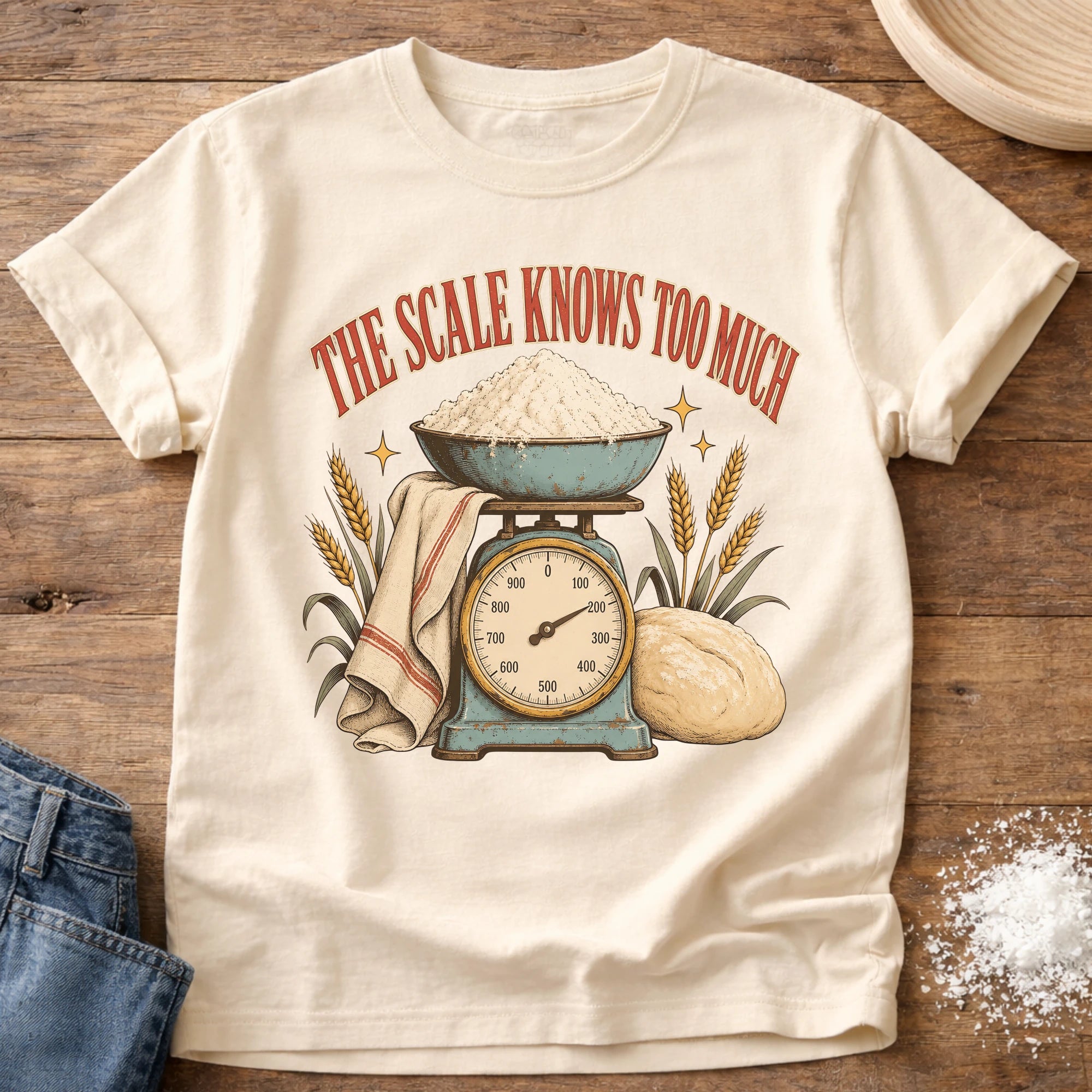 Scale Knows Sourdough T-Shirt Ivory