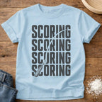Knead More Fun Scoring sourdough t-shirt in Chambray