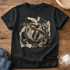 Knead More Fun Scrapbook Sourdough grunge collage t-shirt in Black