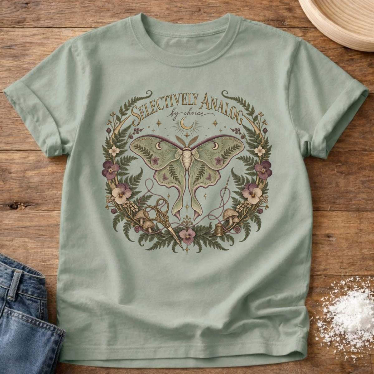 Knead More Fun Selectively Analog graphic t-shirt in Bay