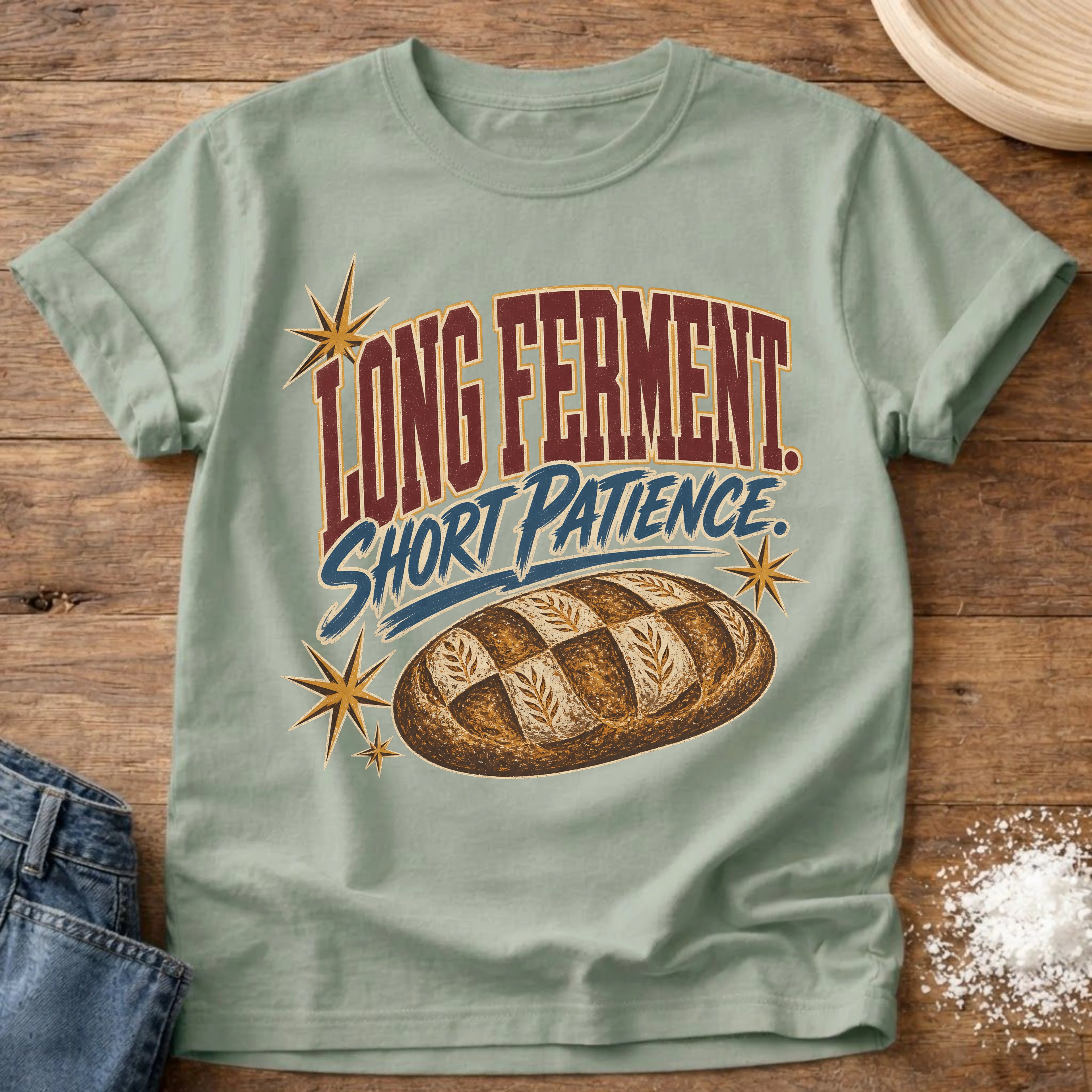 Short Patience Sourdough T-Shirt Bay