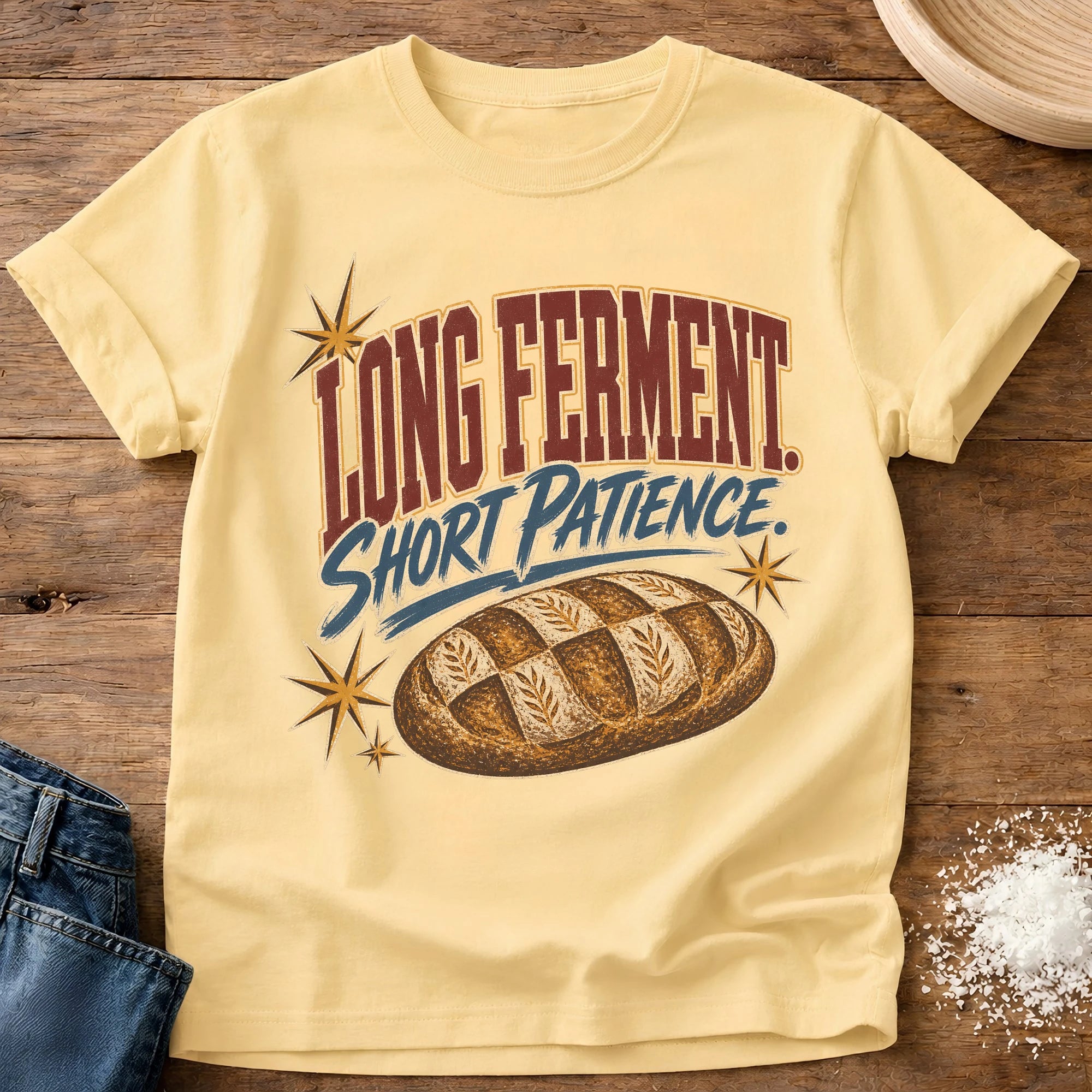 Short Patience Sourdough T-Shirt Butter