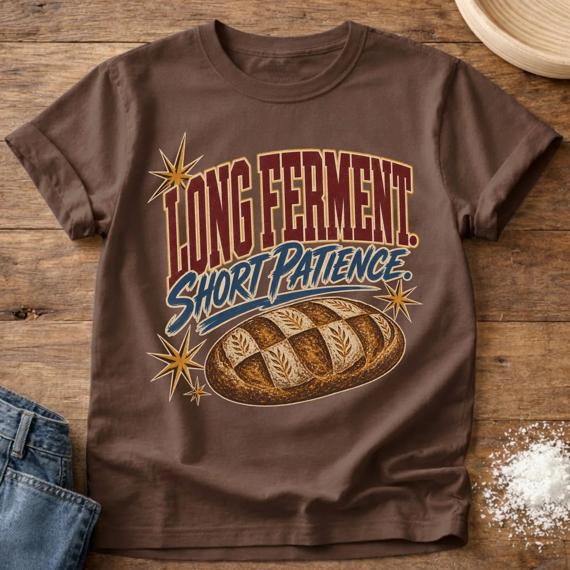 Short Patience Sourdough T-Shirt Espresso