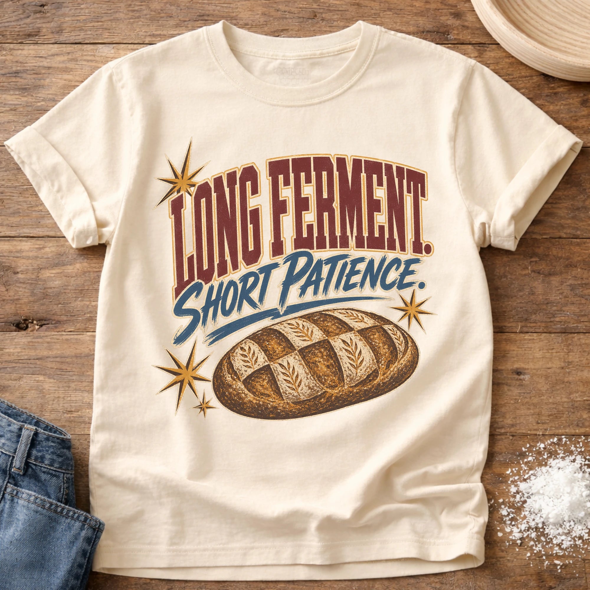 Short Patience Sourdough T-Shirt Ivory