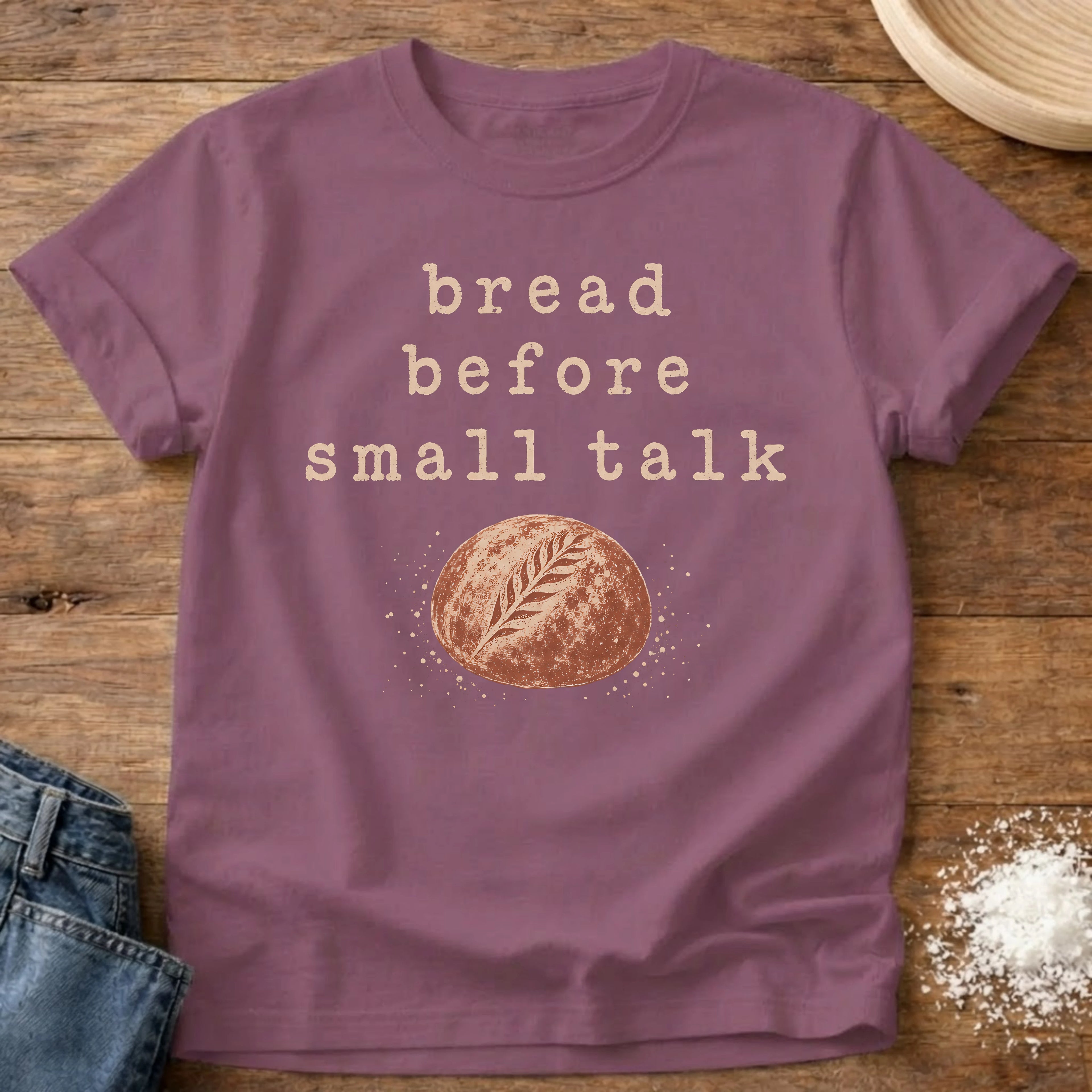 Small Talk Sourdough T-Shirt Berry