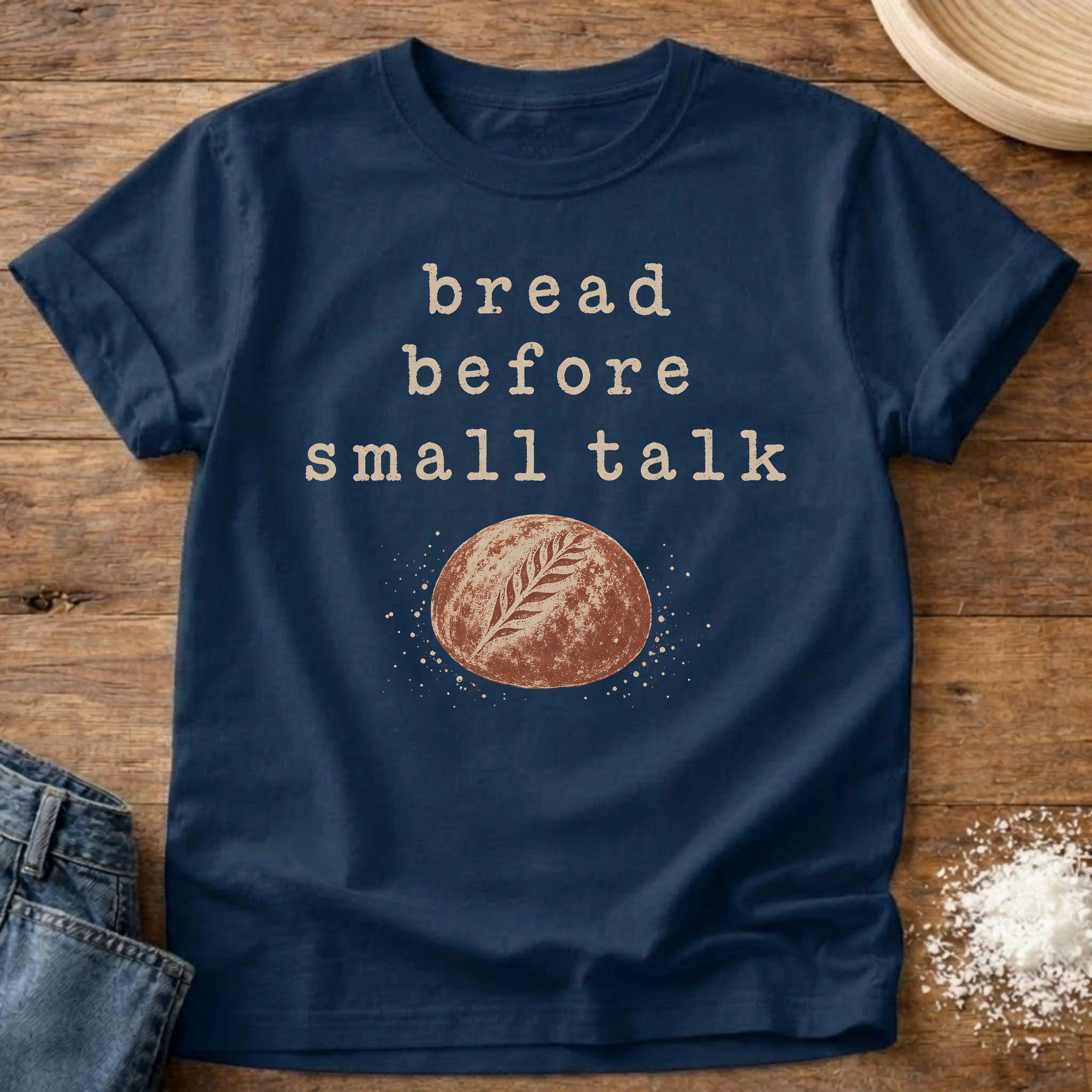 Small Talk Sourdough T-Shirt Navy