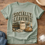 Knead More Fun Socially Leavened sourdough t-shirt in Bay