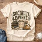 Knead More Fun Socially Leavened sourdough t-shirt in Ivory