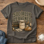 Knead More Fun Socially Leavened sourdough t-shirt in Pepper