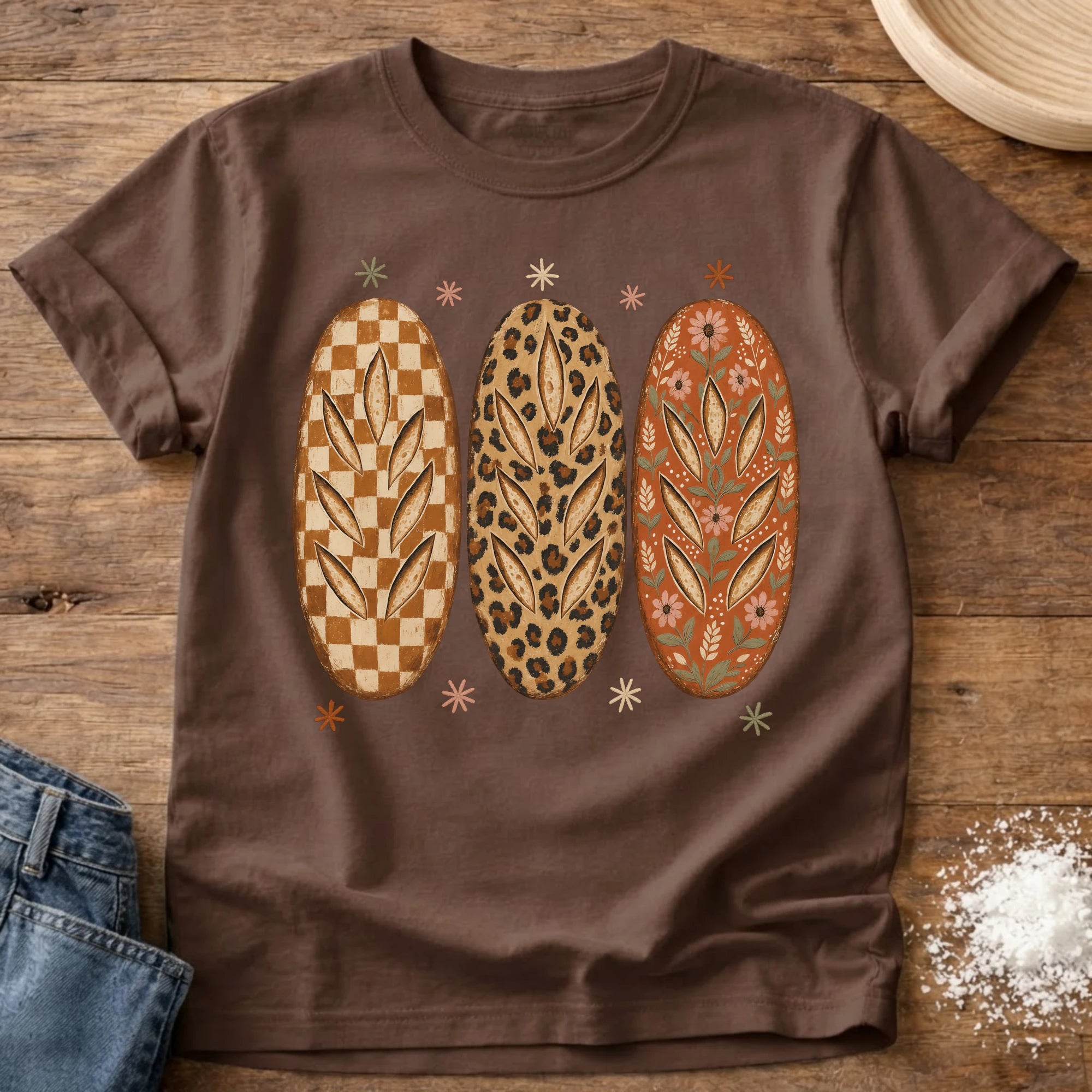 Sourdough Aesthetic T-Shirt Espresso