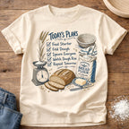 Knead More Fun Sourdough Baker's Plans sourdough t-shirt in Ivory